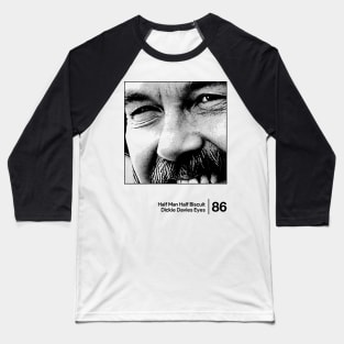 Dickie Davies Eyes - Minimal Style Graphic Design Baseball T-Shirt